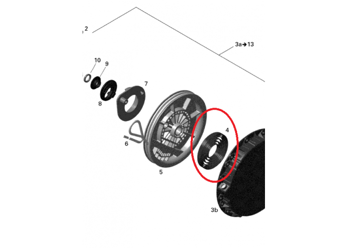 Arc revenire cuplaj pornire Ski-DOO Summit X 800RETEC XM-145